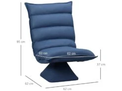 Fauteuil Relax Grand Confort Pivotant Inclinaison Réglable 5 Niv. épais Garnissage Mousse Haute Densité Tissu Velours Microfibre Bleu 7 Fauteuil Relax Grand Confort Pivotant Inclinaison Réglable 5 Niv. épais Garnissage Mousse Haute Densité Tissu Velours Microfibre Bleu -Deco.fr Soldes Boutique fauteuil 22943851