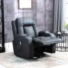 Fauteuil De Massage Et Relaxation électrique Chauffant Inclinable Manuellement Repose-pied Télécommande Noir -Deco.fr Soldes Boutique fauteuil 22963457