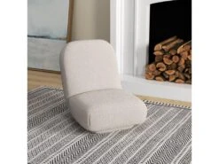 Fauteuil Paresseux Grand Confort épaisse Assise 25 Cm Doux Revêtement Tissu Toucher Laine D'agneau Blanc Cassé -Deco.fr Soldes Boutique fauteuil 22990373