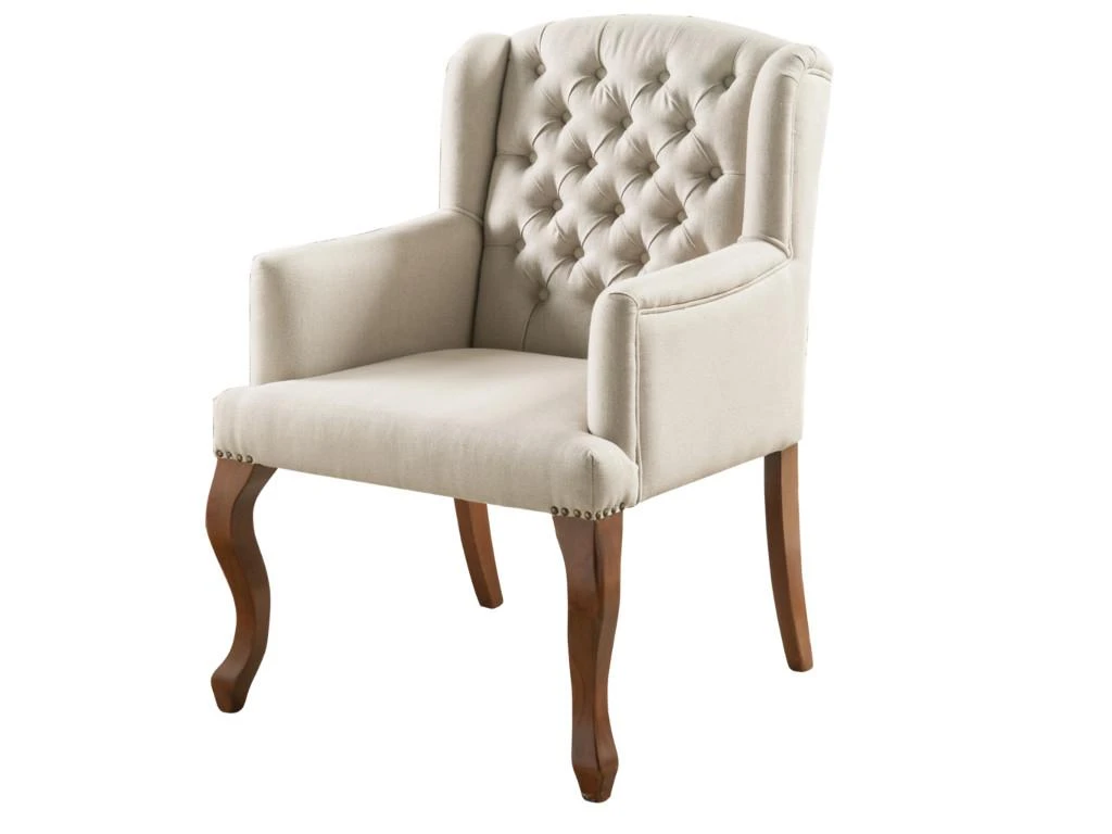 Fauteuil Bergère En Tissu PARUNA - Beige 4 Fauteuil Bergère En Tissu PARUNA - Beige – Image 4