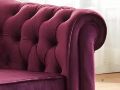 Fauteuil CHESTERFIELD - Velours Pourpre 8 Fauteuil CHESTERFIELD - Velours Pourpre -Deco.fr Soldes Boutique fauteuil 315677