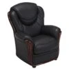 Fauteuil 100% Cuir De Buffle ADELAIDE - Noir 13 Fauteuil 100% Cuir De Buffle ADELAIDE - Noir -Deco.fr Soldes Boutique fauteuil 330343