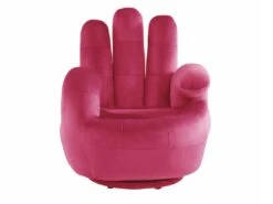 Fauteuil Main Pivotant CATCHY En Velours - Fuchsia 7 Fauteuil Main Pivotant CATCHY En Velours - Fuchsia -Deco.fr Soldes Boutique fauteuil 366543