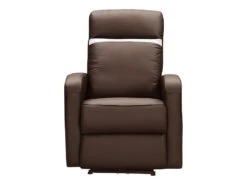 Fauteuil Relax électrique En Cuir ABERDEEN - Marron Et Bande Ivoire 5 Fauteuil Relax électrique En Cuir ABERDEEN - Marron Et Bande Ivoire -Deco.fr Soldes Boutique fauteuil 366633
