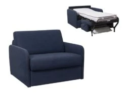 Fauteuil Convertible Express En Tissu NADOA - Couchage 70cm - Bleu 15 Fauteuil Convertible Express En Tissu NADOA - Couchage 70cm - Bleu -Deco.fr Soldes Boutique fauteuil 369739 1