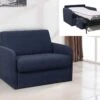 Fauteuil Convertible Express En Tissu NADOA - Couchage 70cm - Bleu 8 Fauteuil Convertible Express En Tissu NADOA - Couchage 70cm - Bleu -Deco.fr Soldes Boutique fauteuil 369769