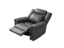 Fauteuil Relax électrique En Cuir KENNETH - Taupe -Deco.fr Soldes Boutique fauteuil 392933