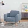 Fauteuil En Tissu MAGELAN - Bleu Clair
