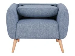 Fauteuil En Tissu MAGELAN - Bleu Clair -Deco.fr Soldes Boutique fauteuil 405715
