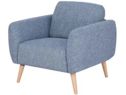 Fauteuil En Tissu MAGELAN - Bleu Clair -Deco.fr Soldes Boutique fauteuil 405719