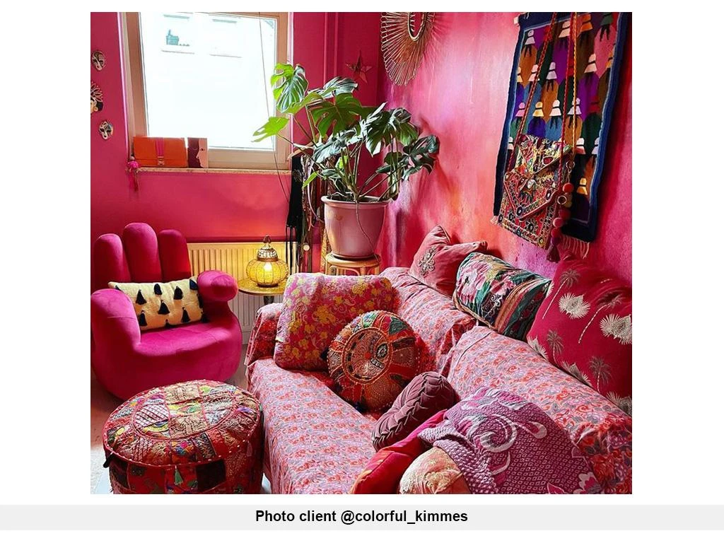 Fauteuil Main Pivotant CATCHY En Velours - Fuchsia 5 Fauteuil Main Pivotant CATCHY En Velours - Fuchsia – Image 5