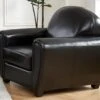 Fauteuil Club En Cuir SIGURD - Noir -Deco.fr Soldes Boutique fauteuil 428511