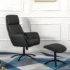 Fauteuil Inclinable En Lin Avec Repose-pieds ARBORI - Gris Anthracite 12 Fauteuil Inclinable En Lin Avec Repose-pieds ARBORI - Gris Anthracite -Deco.fr Soldes Boutique fauteuil 433655