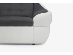 Fauteuil En Tissu Et Simili FAREZ - Bicolore Gris Et Blanc 16 Fauteuil En Tissu Et Simili FAREZ - Bicolore Gris Et Blanc -Deco.fr Soldes Boutique fauteuil 474519