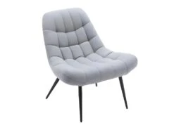 Fauteuil En Tissu Gris Clair ESENO 10 Fauteuil En Tissu Gris Clair ESENO -Deco.fr Soldes Boutique fauteuil 488201