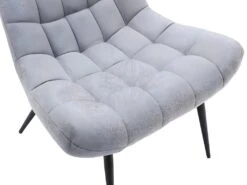 Fauteuil En Tissu Gris Clair ESENO 8 Fauteuil En Tissu Gris Clair ESENO -Deco.fr Soldes Boutique fauteuil 488205