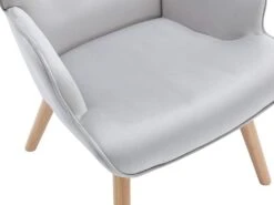 Fauteuil En Velours Gris VATELY -Deco.fr Soldes Boutique fauteuil 492011