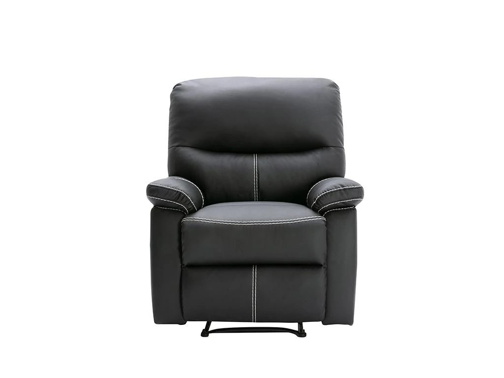 Fauteuil Relax En Simili Noir CANBY 2 Fauteuil Relax En Simili Noir CANBY – Image 2