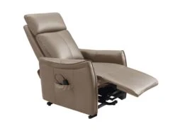 Fauteuil Releveur électrique En Cuir Marron PITALI 16 Fauteuil Releveur électrique En Cuir Marron PITALI -Deco.fr Soldes Boutique fauteuil 496019
