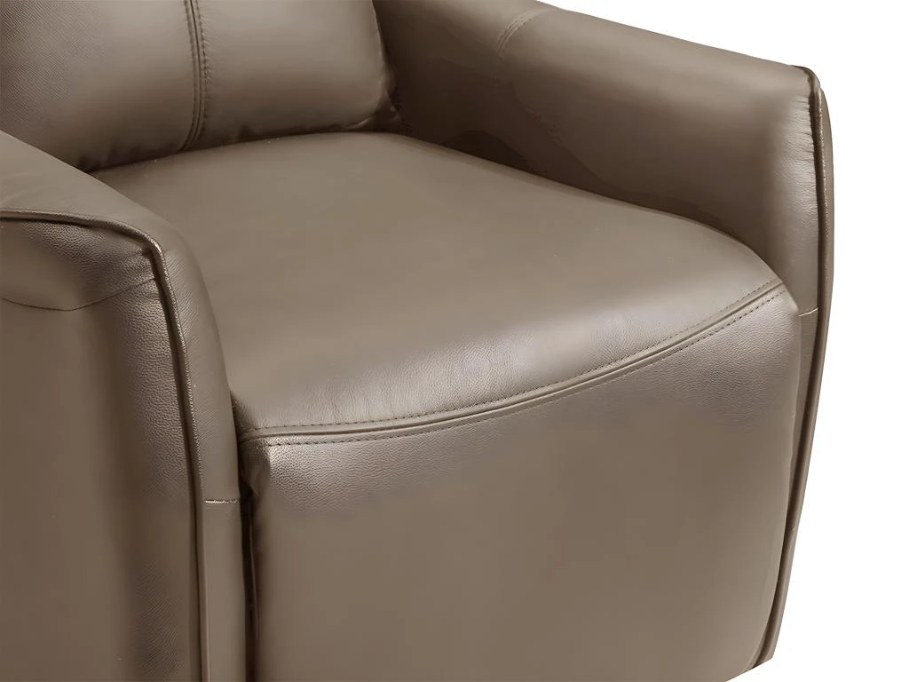 Fauteuil Releveur électrique En Cuir Marron PITALI 9 Fauteuil Releveur électrique En Cuir Marron PITALI – Image 9