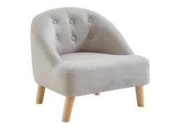 Fauteuil Pour Enfant En Tissu 100% Coton MAGGIE - Gris Clair 7 Fauteuil Pour Enfant En Tissu 100% Coton MAGGIE - Gris Clair -Deco.fr Soldes Boutique fauteuil 578495