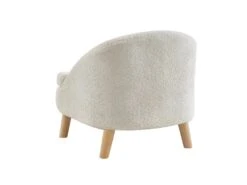 Fauteuil Pour Enfant En Tissu Bouclette GINA - Beige -Deco.fr Soldes Boutique fauteuil 579417
