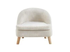 Fauteuil Pour Enfant En Tissu Bouclette GINA - Beige -Deco.fr Soldes Boutique fauteuil 579419
