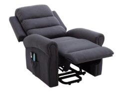 Fauteuil Massant En Tissu Avec Releveur électrique - Gris Anthracite - LOVARI 10 Fauteuil Massant En Tissu Avec Releveur électrique - Gris Anthracite - LOVARI -Deco.fr Soldes Boutique fauteuil 671727