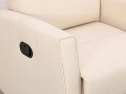 Fauteuil Relax En Tissu Crème PRODA -Deco.fr Soldes Boutique fauteuil 6792349