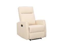 Fauteuil Relax En Tissu Crème PRODA -Deco.fr Soldes Boutique fauteuil 6792363