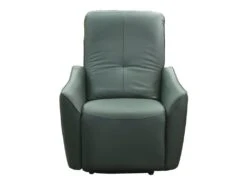 Fauteuil Relax électrique En Tissu Effet Cuir Vert Foncé TAODA -Deco.fr Soldes Boutique fauteuil 6799081