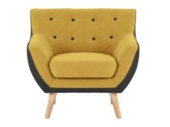 Fauteuil En Tissu Jaune Et Anthracite SERTI II 10 Fauteuil En Tissu Jaune Et Anthracite SERTI II -Deco.fr Soldes Boutique fauteuil 8119655
