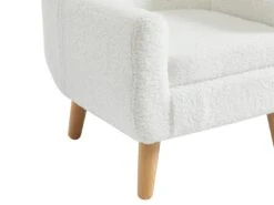 Fauteuil Pour Enfant En Tissu Bouclette Blanc CASORLA 12 Fauteuil Pour Enfant En Tissu Bouclette Blanc CASORLA -Deco.fr Soldes Boutique fauteuil 8697593