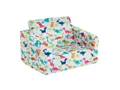 Fauteuil Chauffeuse Pour Enfant En Velours Blanc Motifs Dinosaures ALMAGRO 14 Fauteuil Chauffeuse Pour Enfant En Velours Blanc Motifs Dinosaures ALMAGRO -Deco.fr Soldes Boutique fauteuil 8730317