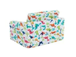 Fauteuil Chauffeuse Pour Enfant En Velours Blanc Motifs Dinosaures ALMAGRO 16 Fauteuil Chauffeuse Pour Enfant En Velours Blanc Motifs Dinosaures ALMAGRO -Deco.fr Soldes Boutique fauteuil 8730323