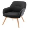 MALMO - Fauteuil Scandinave Tissu Gris Foncé Pieds Bois 10 MALMO - Fauteuil Scandinave Tissu Gris Foncé Pieds Bois -Deco.fr Soldes Boutique fauteuil 8914947