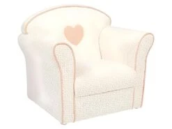 Fauteuil Enfant Cœur Rose Ostaria - Rose