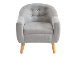 Fauteuil Pour Enfant En Tissu Gris CASORLA -Deco.fr Soldes Boutique fauteuil 9018483