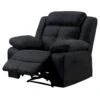 FABARES - Fauteuil Relax Manuel Tissu Gris -Deco.fr Soldes Boutique fauteuil 9165043