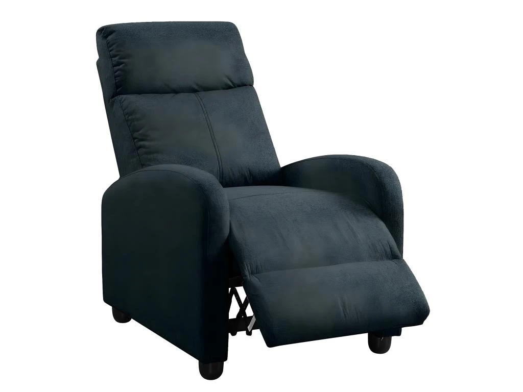MELBOURNE - Fauteuil Relax Pushback Tissu Gris Foncé 2 MELBOURNE - Fauteuil Relax Pushback Tissu Gris Foncé – Image 2