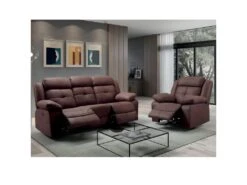 FABARES - Fauteuil Relax Electrique Chocolat -Deco.fr Soldes Boutique fauteuil 9165341