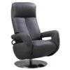 ROSARIO - Fauteuil Relax Electrique Cuir Gris Foncé -Deco.fr Soldes Boutique fauteuil 9165363