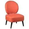 SKALAN - Fauteuil Crapaud Tissu Coloris Corail -Deco.fr Soldes Boutique fauteuil 9171233