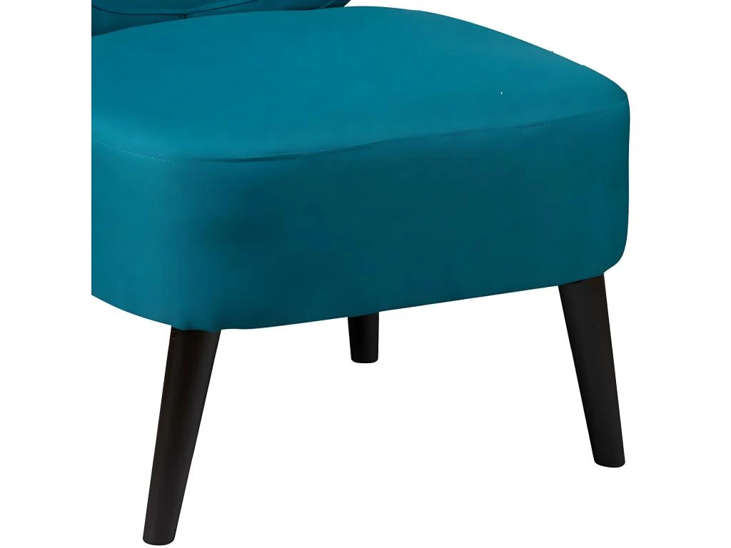 SKALAN - Fauteuil Crapaud Tissu Coloris Bleu Canard 3 SKALAN - Fauteuil Crapaud Tissu Coloris Bleu Canard – Image 3