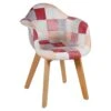Fauteuil Enfant Patchwork Rose Ostaria - Rose
