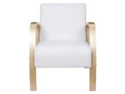 KAUPA - Fauteuil En Tissu Bouclettes Blanc Accoudoirs Bois 9 KAUPA - Fauteuil En Tissu Bouclettes Blanc Accoudoirs Bois -Deco.fr Soldes Boutique fauteuil 9174431