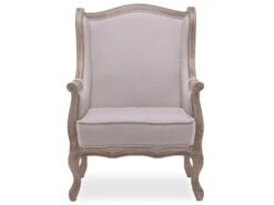 Fauteuil Bergère Theodore à Oreilles Style Louis XV Tissu Beige 7 Fauteuil Bergère Theodore à Oreilles Style Louis XV Tissu Beige -Deco.fr Soldes Boutique fauteuil 9175437