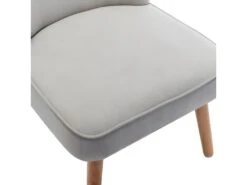 MALCOLM - Fauteuil Scandinave Tissu Gris Clair Pieds Bois(x2) -Deco.fr Soldes Boutique fauteuil 9486631