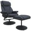 Fauteuil Inclinable Avec Repose Pieds En Fer Noir -Deco.fr Soldes Boutique fauteuil 9906073