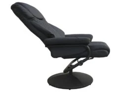 Fauteuil Inclinable Avec Repose Pieds En Fer Noir -Deco.fr Soldes Boutique fauteuil 9906077
